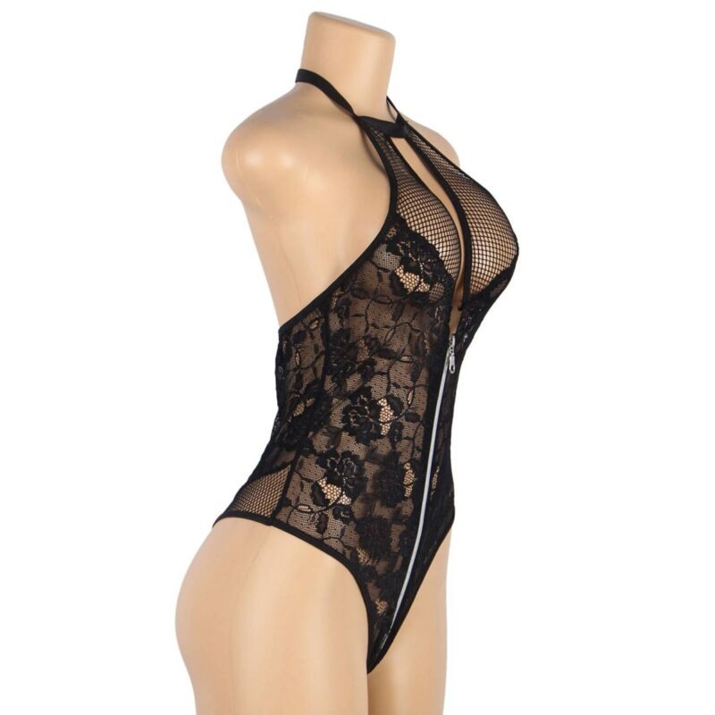 Body In Pizzo Floreale Con Cerniera S/M 4 Body In Pizzo Floreale Con Cerniera S/M
