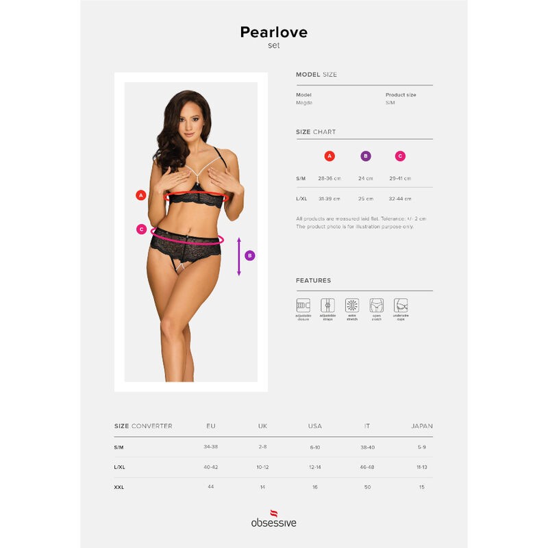 Completo Set Due Pezzi PEARLOVE XS/S 6 Completo Set Due Pezzi PEARLOVE XS/S