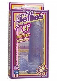 Dildo Crystal Jellies con testicoli Cock 8 '' 3 Dildo Crystal Jellies con testicoli Cock 8 ''