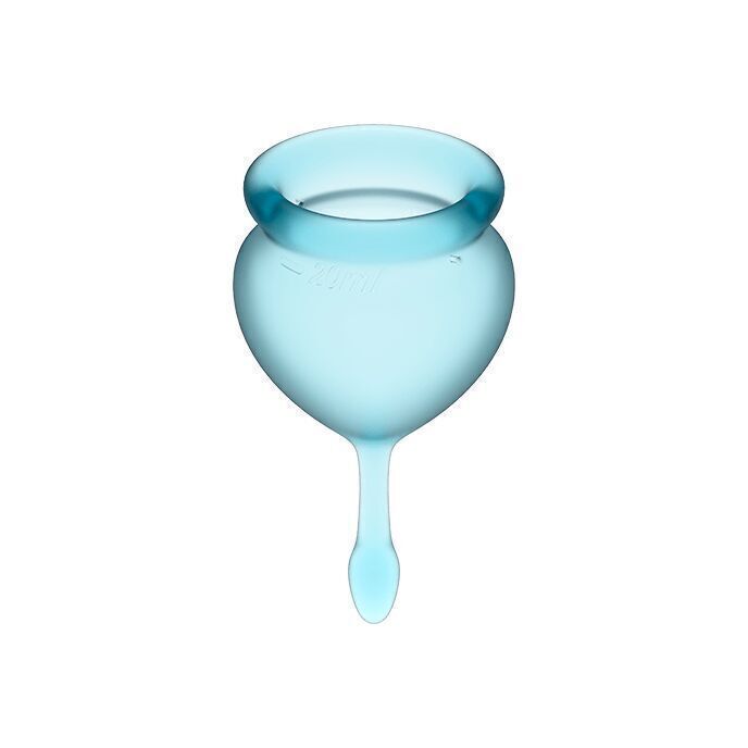 Coppa Mestruale Satisfyer Azzurro 15 + 20ml 3 Coppa Mestruale Satisfyer Azzurro 15 + 20ml