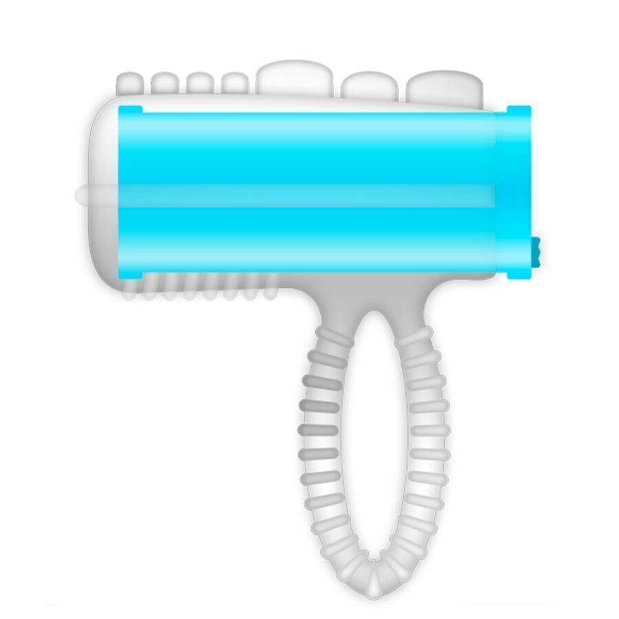 Anello Lingua Blu Vibrante 1 Anello Lingua Blu Vibrante