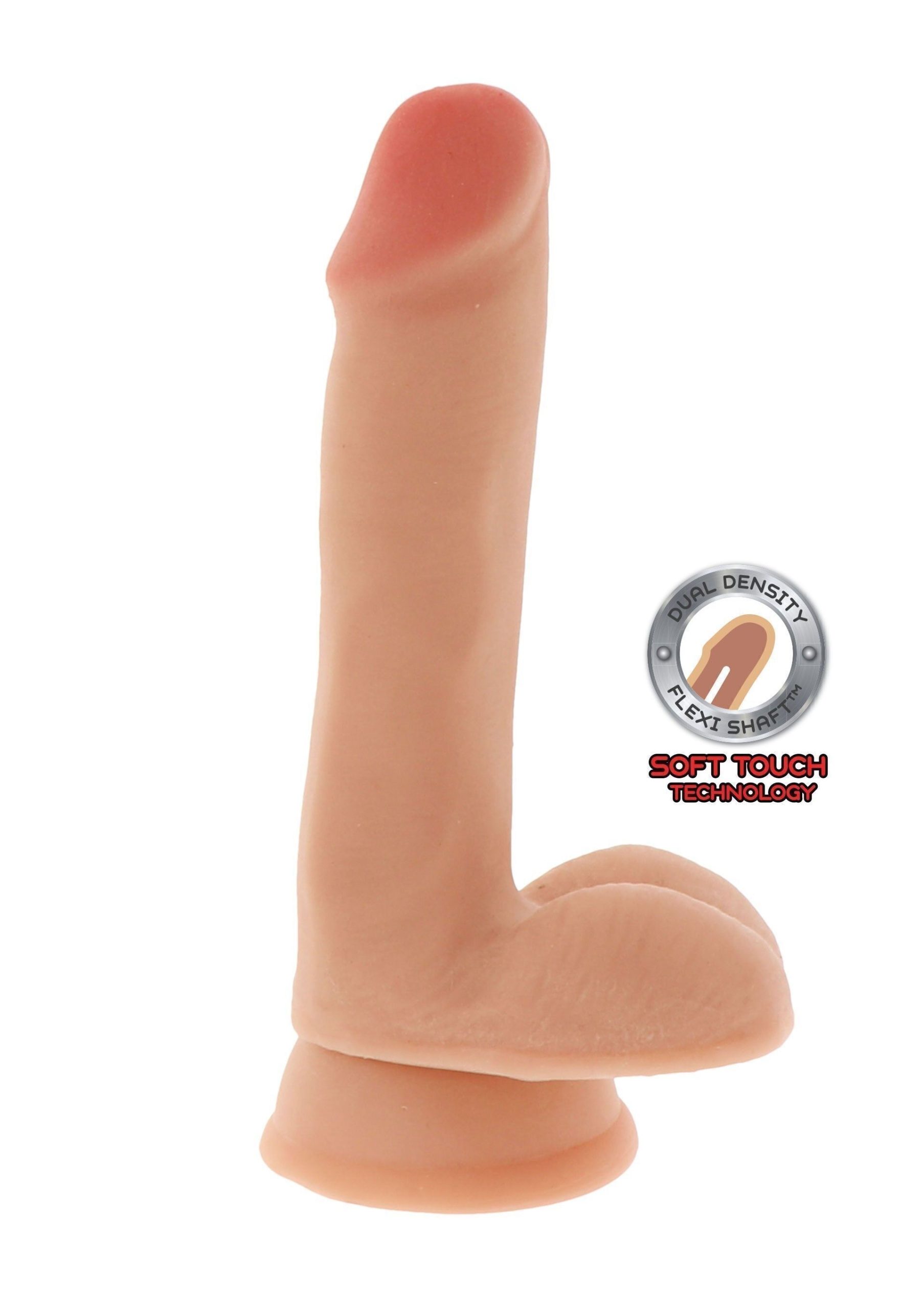 Dildo 6inch Dual Density Cock ultra soft 1 Dildo 6inch Dual Density Cock ultra soft