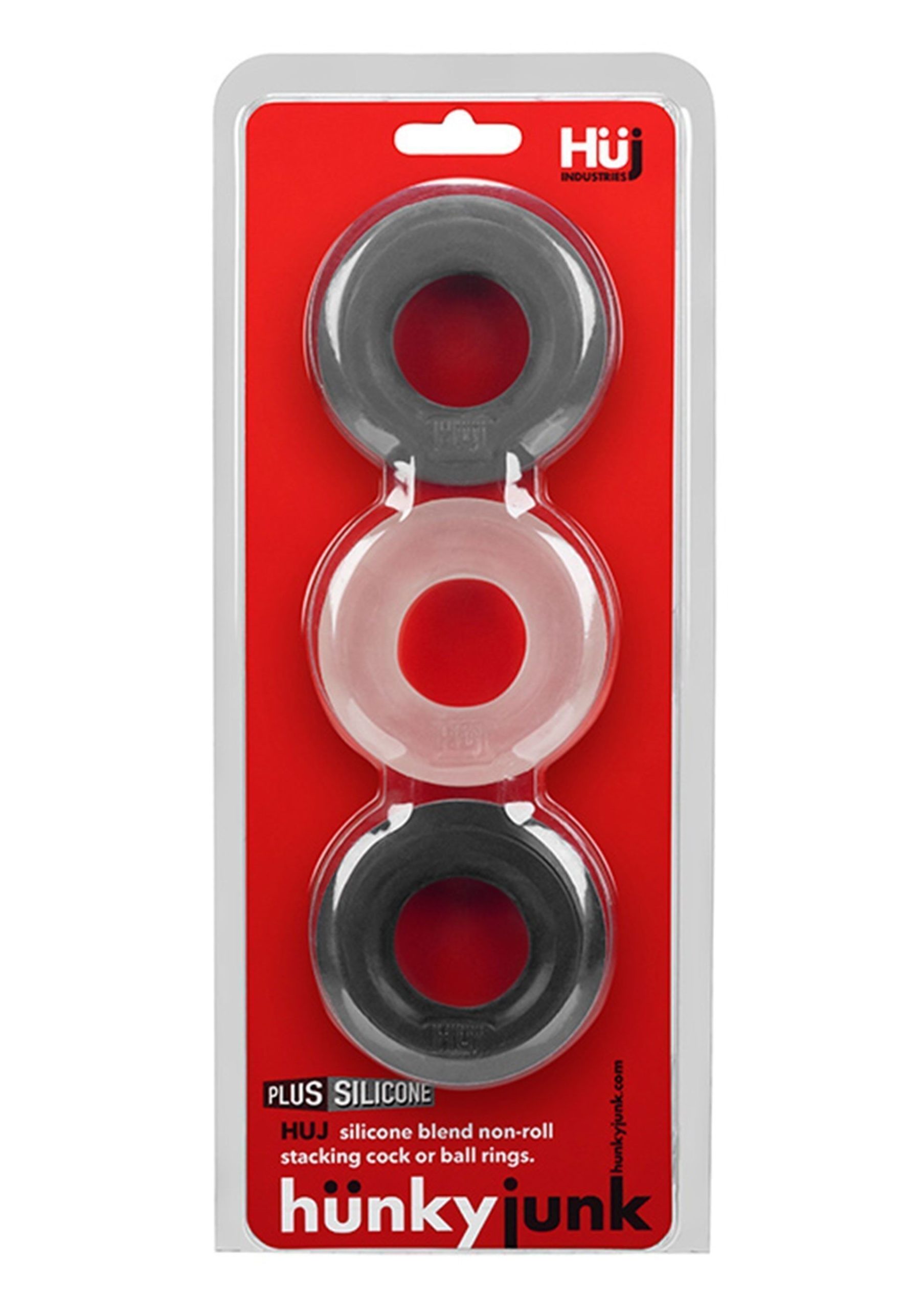 Huj3 Cockring Set 3pz Anelli Fallici 3 Huj3 Cockring Set 3pz Anelli Fallici