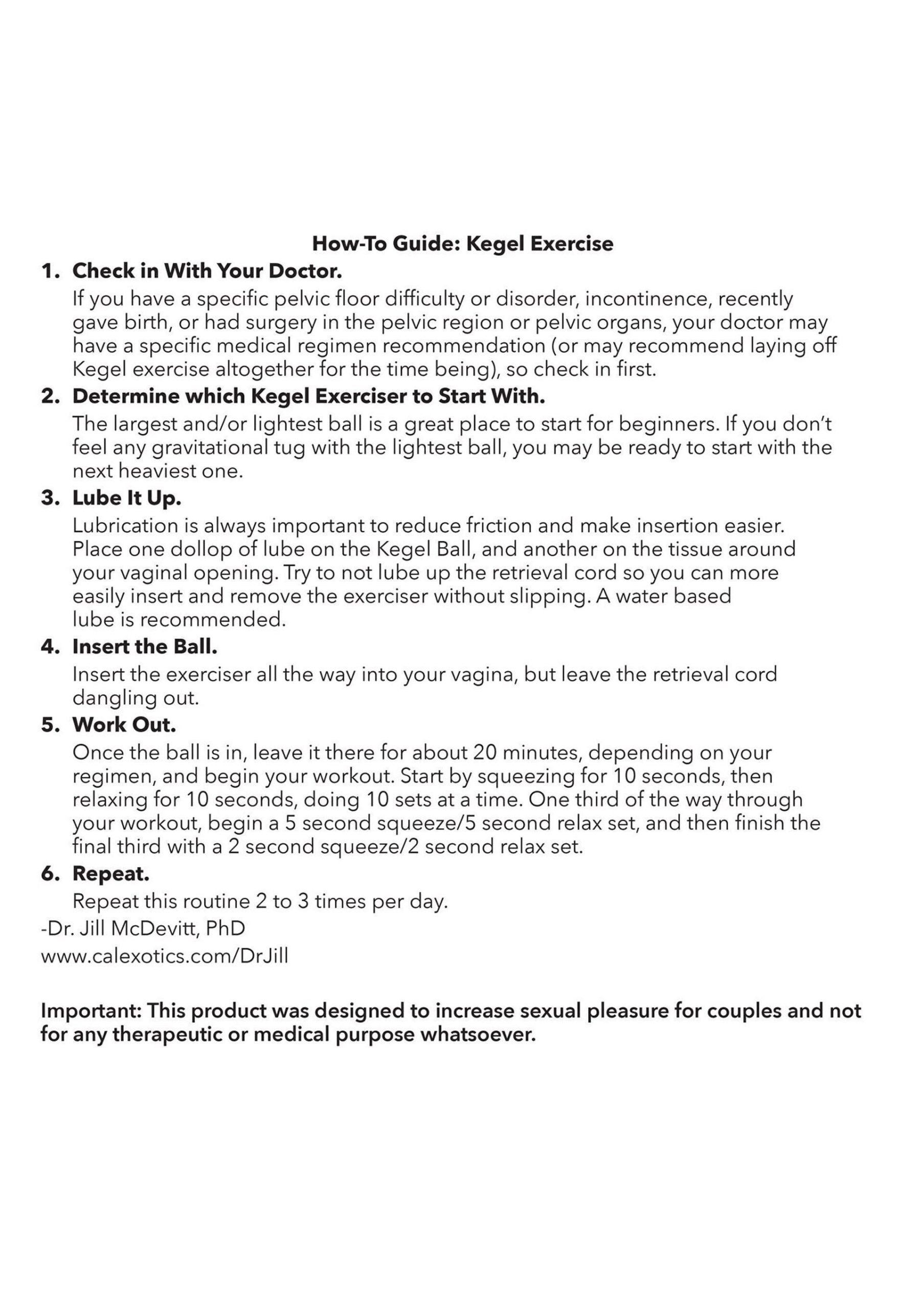 Kegel Training Set Limone 6 Kegel Training Set Limone