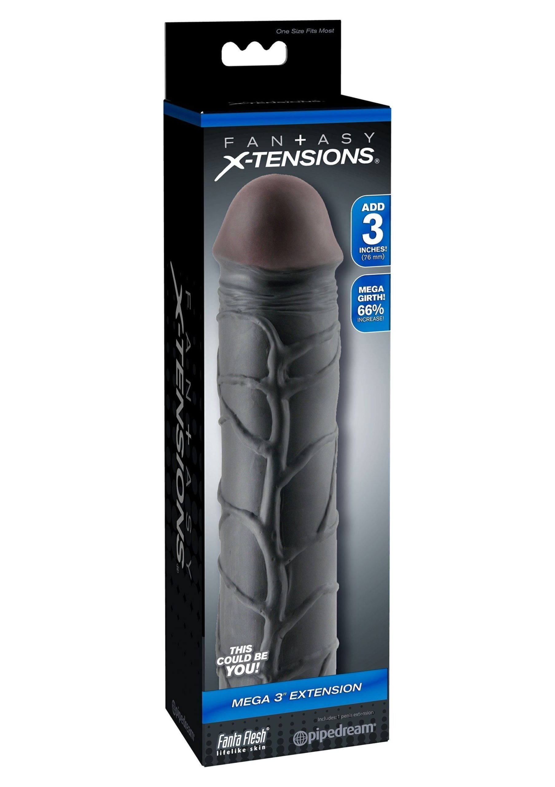 FX Mega 3 Inch Extension Black 3 FX Mega 3 Inch Extension Black