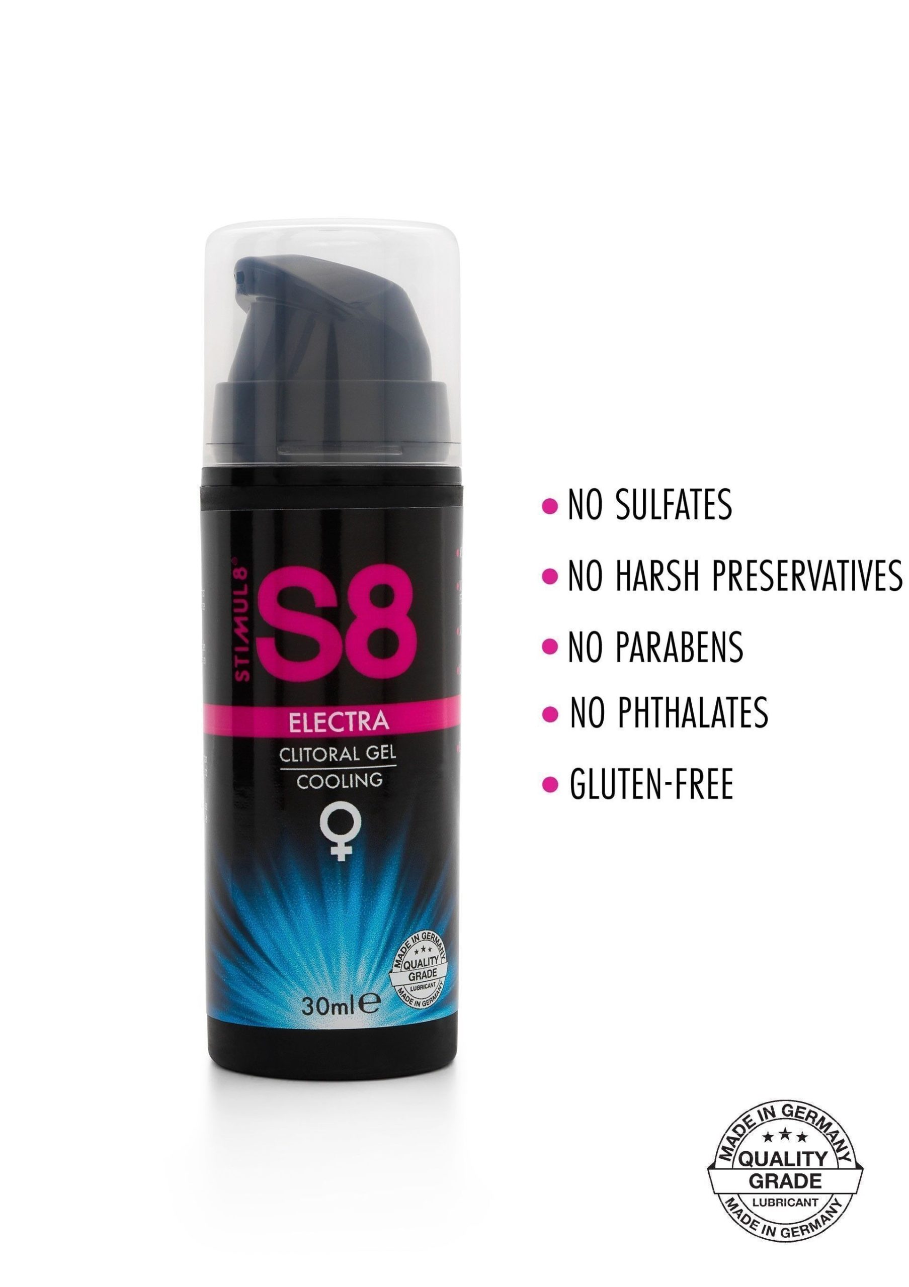 S8 Gel per clitoride Rinfrescante Electra 30ml 3 S8 Gel per clitoride Rinfrescante Electra 30ml